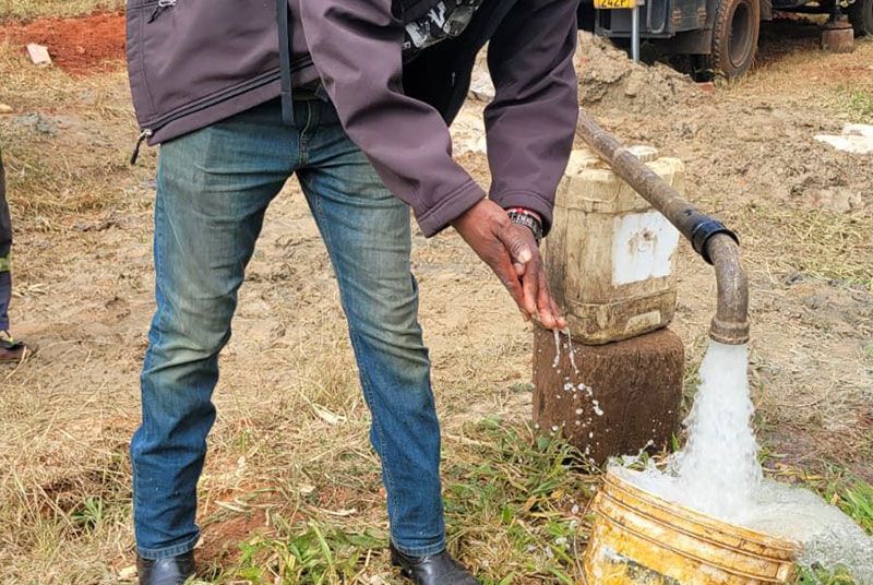 Water drilling in Africa